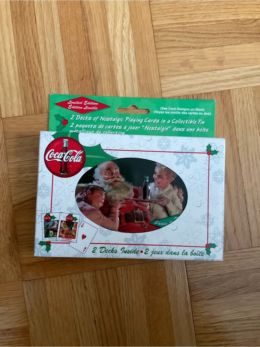 Coca-Cola Nostalgic Santa Playing Card Set - BNIB